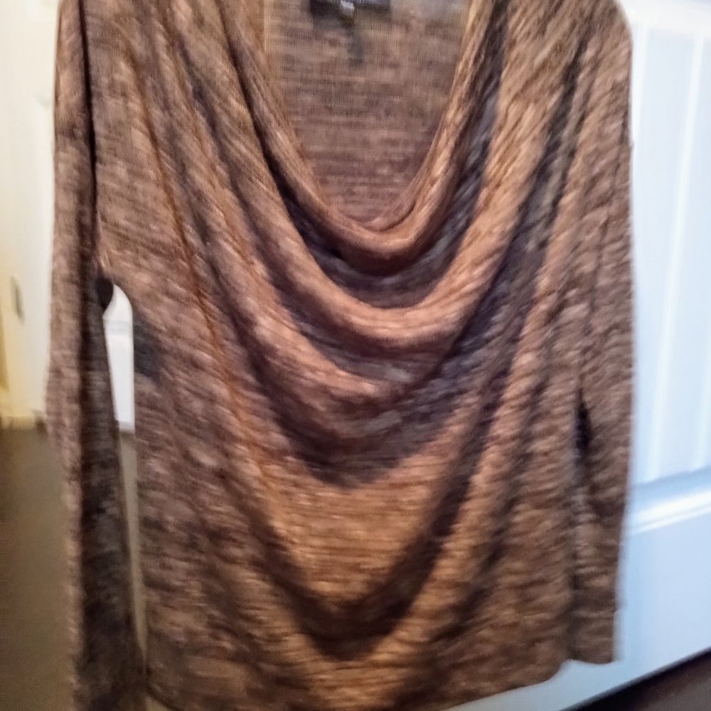 Jones New York brown top sweater PS